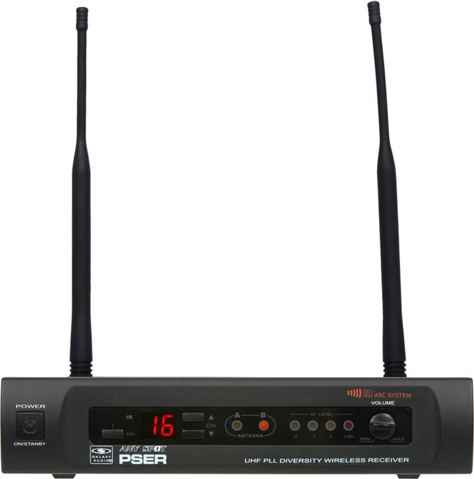 Galaxy Audio PSER/52HS ECMR UHF Wireless Mic System With Body Pack Receiver And Headworn Mic