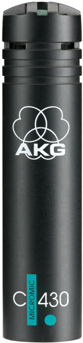 AKG C430 MicroMic Miniature Cardioid Condenser Microphone with SA60 Stand Adapter C430