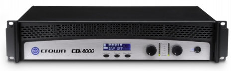 Crown CDi6000 Dual Channel Power Amplifier Rated 2100W/Ch @ 4 Ohms CDI6000