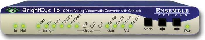 Ensemble Designs BE-16 SDI-Analog Video Converter, with Frame Sync/Genlock and Audio Disembedder BE-16