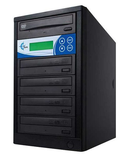 EZ Dupe EDL4 Disk-Lok 4 Target DVD/CD Duplicator, Copy Protected, Black EDL4