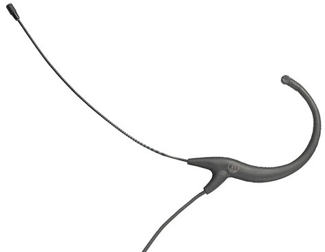 Audio-Technica BP892c Omnidirectional Headworn Microphone, Unterminated, No Power Module, Black BP892C