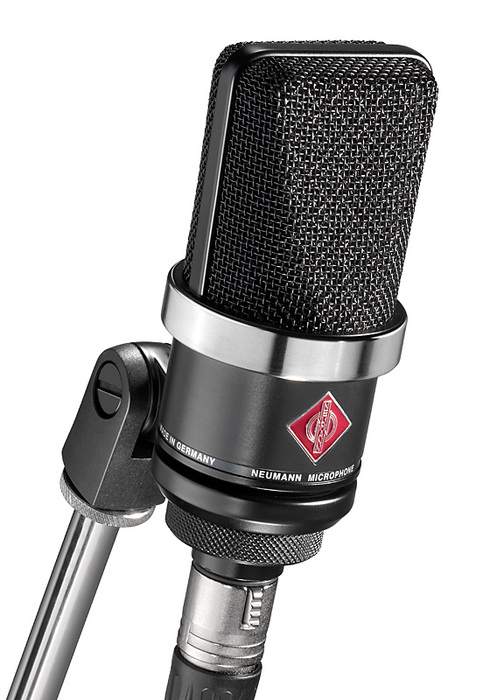 Neumann TLM 102 BK Large Diaphragm Cardioid Condenser Microphone, Black