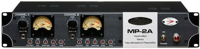A-Designs MP-2A Stereo Tube Microphone Preamp with DI & Pad MP2A