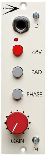 A-Designs P-1 500 Series High-Fidelity Pacifica-Style Microphone Preamp/DI Module P-1