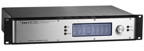 Grace Design M802 Remote Controlled mic preamplifier, 8-channel, w/optional A/D converter module available M802