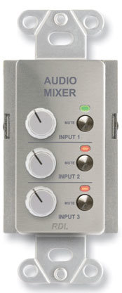 RDL DS-RC3M Remote Audio Mixing Control With Muting, Stainless