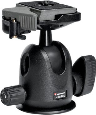 Manfrotto 496RC2 Compact Ball Tripod Head With RC2 Quick Release Plate