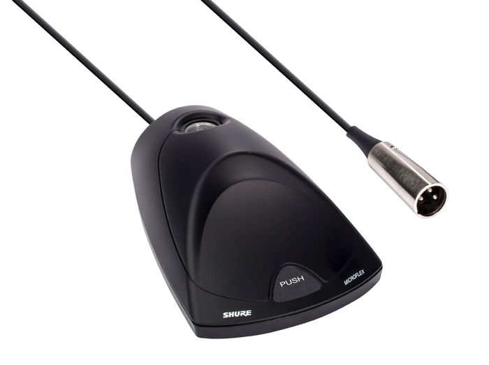 Shure MX400DP Desktop Base Stand With Programmable Mute Switch For Microflex Gooseneck Mic