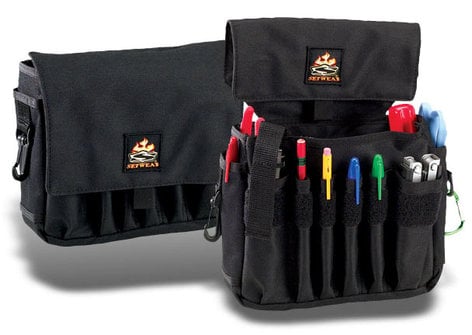 Setwear SW-05-515 Jumbo AC Pouch, 7" x 8", Black SW-05-515
