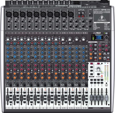 Behringer XENYX-X2442USB 24 Input Mixer, 4/2 Bus, USB, energyXT2.5 Software, 24-bit Multi-FX Processor XENYX-X2442USB