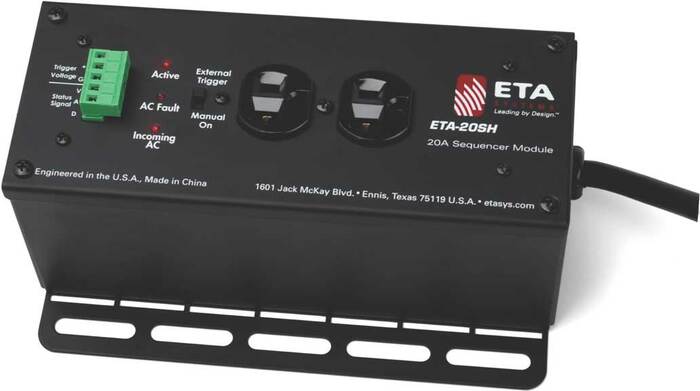 ETA ETA-20SH AC Power Conditioning & Suppression Module, 2 Outlets, 20A