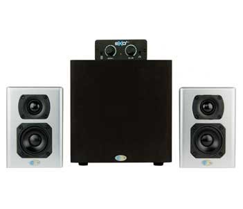 Blue Sky EXO2 Stereo Monitoring System, 2 Satellite Speakers, 1 Subwoover and Desktop Controller EXO2