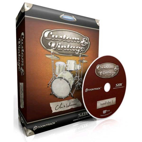 Toontrack CUSTOM-VINTAGE-SDX Custom & Vintage SDX Expansion Pack, Boxed Version CUSTOM-VINTAGE-SDX