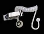 RTS ET2 Coiled Acoustic Eartube With Clothing Clip For Use With Earmolds Or Eartip.