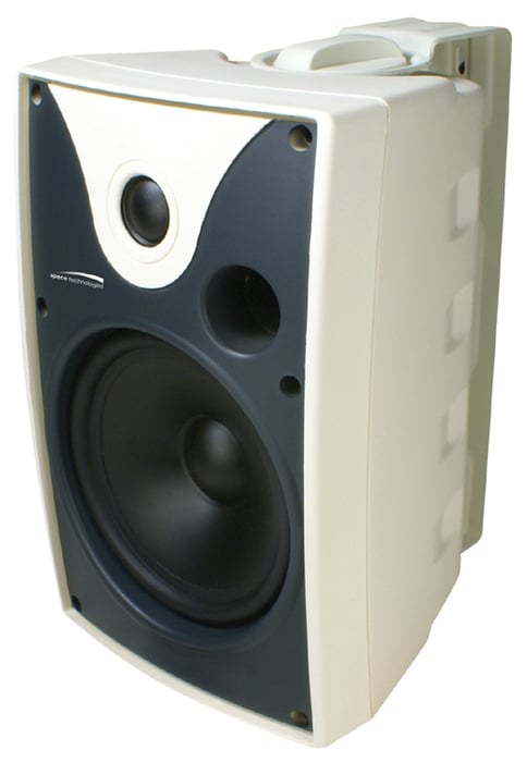 Speco Technologies SP5AWX-W Pair Of 5.25" Indoor/Outdoor Installation Speakers In White