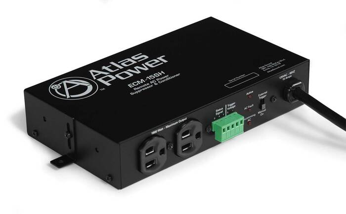 Atlas Sound ECM-15SH Power Conditioner & AC Spike Suppressor, Single Housing, 15A ECM-15SH