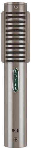 Royer Labs R121-MP 1 Matched Pair of Mono Ribbon Velocity Studio Microphones (in Dull Nickel Finish) R121-MP