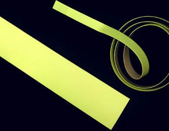 Rose Brand GLOWTAPE-1/2" 10 Yard Roll of 1/2" W Luminescent Yellow Glow Tape GLOWTAPE-1/2"