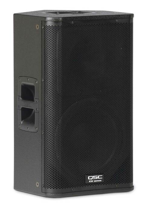 QSC KW122 12" 2-Way 75 Axisymmetric Active Loudspeaker For Main Or Monitor, 1000W