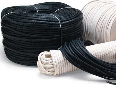 Rose Brand SASH008.0BL-BY-FOOT Stretch-Resistant Sash Cord (Black, Sold By The Foot)