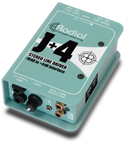 Radial Engineering J+4 Active Stereo Interface J+4