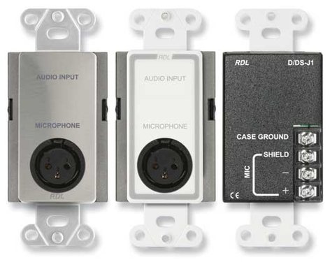 Radio Design Labs D-J1 Mic/Line Input Panel Assembly, XLR Terminal Block D-J1