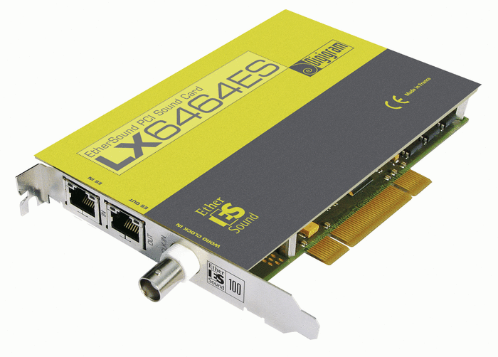 Digigram LX6464ES Sound Card with EtherSound Interface, 64 In x 64 Out LX6464ES