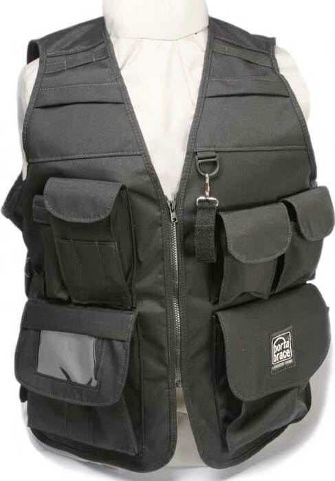 Porta-Brace VV-LBL Large Video Vest (Size 42, Black)