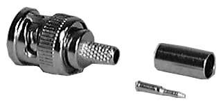 Philmore 974B 3-Piece Crimp-Style BNC Male Connector (with Separate Pin, For RG58/U Teflon Wire)