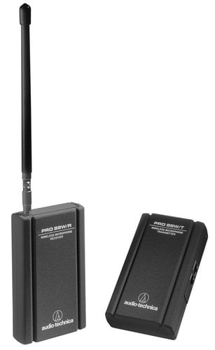 Audio-Technica PRO 88W-829 Wireless Microphone System for Camcorder with AT829mW Miniature Cardioid Clip-on Mic PRO88W/AT829MW
