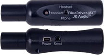 JK Audio BlueDriver-M3 Wireless Audio Interface, 3-pin Male