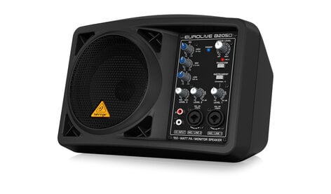 Behringer B205D-EUROLIVE 150 Watt Active PA/Monitor Speaker with 5.25" Speaker B205D-EUROLIVE