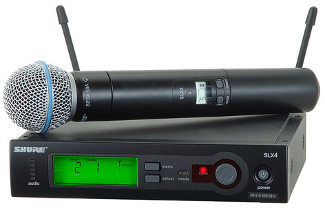 Shure SLX24/BETA58 Wireless Single Channel Handheld Microphone System SLX24/BETA58