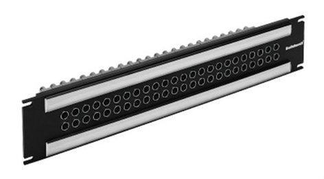 Switchcraft VPP26K3HD75T Video Patchbay, HD, 26 Jacks, Terminated VPP26K3HD75T