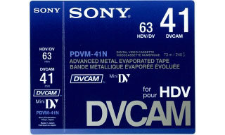 Sony PDVM41N DVCAM Mini Video Cassette, 41 Mins
