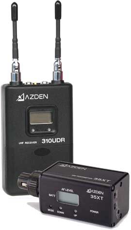 Azden 310XT Wireless UHF On-Camera Plug-In System 310XT