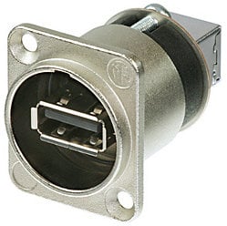 Neutrik NAUSB-W Reversible USB Gender-Changing Adapter, Nickel