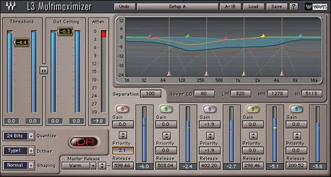 Waves L3 Multimaximizer Multiband Auto-Summing Limiter Plug-in (Download)