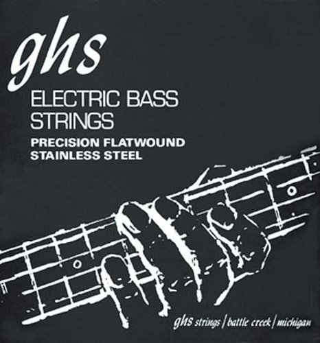 GHS Strings M3050 .055-.105" Precision Flatwound Stainless Steel Long Scale Plus Electric Bass Strings M3050