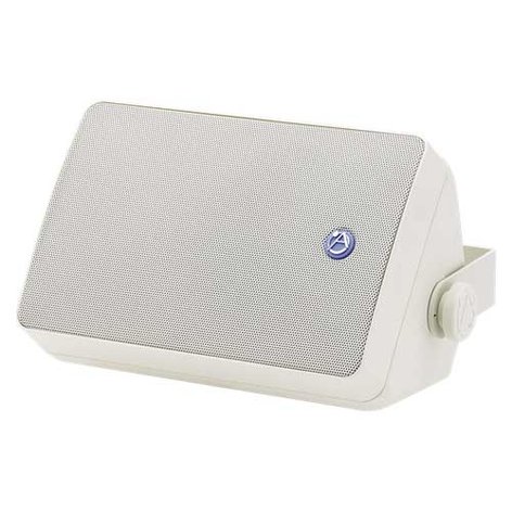 Atlas Sound SM52T 30W, 5-1/4" Weather-Resistant 2-Way Speaker in White with 70.7V/100V Transformer SM52T-WH