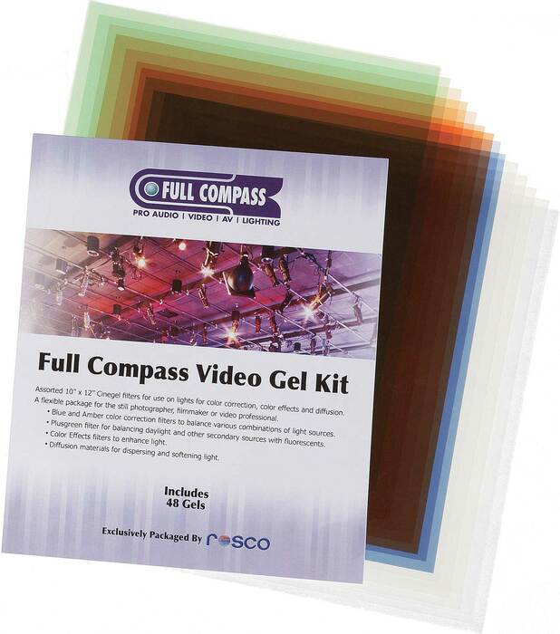 Rosco Video Gel Starter Kit 48 Filter Starter Kit 10"x12"