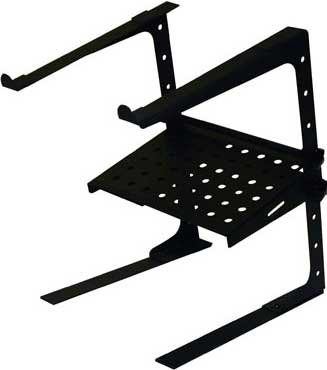 Odyssey LSTAND-COMBO Table Top Adjustable L Stand With Tray And Clamps, Black