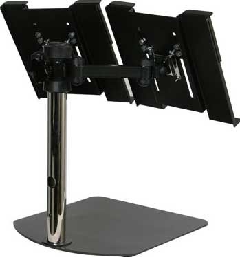 Odyssey LUNISPDB Dual Laptop Or Gear Heavy Duty L-Evation Stand