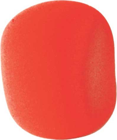 On-Stage ASWS58-R Foam Windscreen For Handheld Microphones, Red