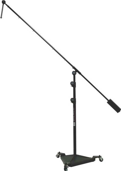 On-Stage Stands SMS7650 40"-82" Hex Base Studio Microphone Stand with 82" Boom with 7" Extension and Removable Casters SMS7650