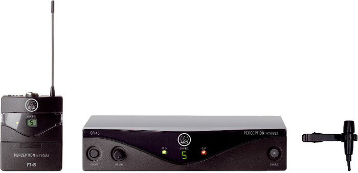 AKG Perception Wireless Presenter Set Wireless Bodypack System with CK99 L Lavalier Microphone, SR45 Receiver, PT45 Transmitter PERCEPTION-PRES-SET