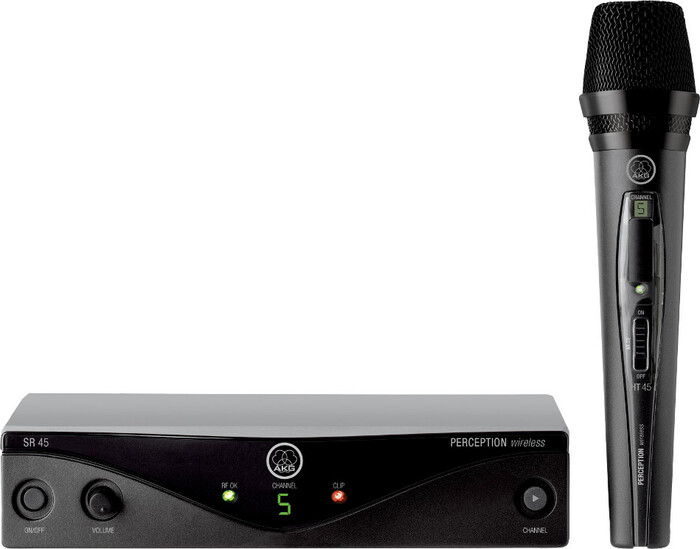 AKG WMS45 Perception Wireless Vocal Set with HT45 Vocal Microphone Transmitter PERCEPTION-VOCAL-SET