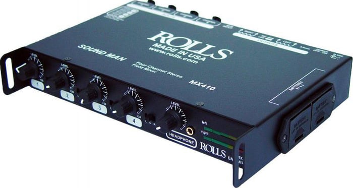 Rolls MX410 4-Channel Field Mixer with LED Meters MX410-ROLLS