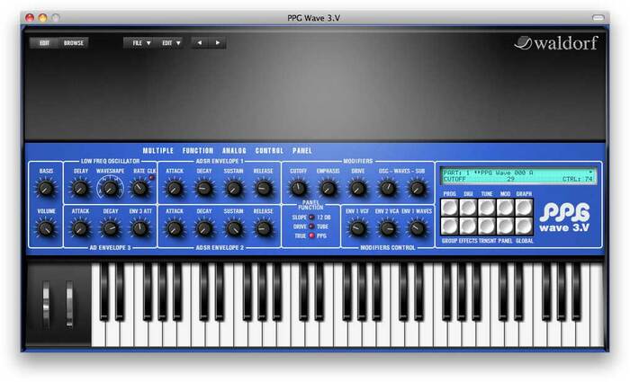 Waldorf Music WDF-PPG-3 Software,Synthesizer,Wave 3.V